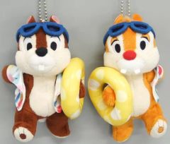 [중고] 봉제인형 칩 & 데일(스위스 이사머/2022) 봉제인형 배지 [디즈니]
