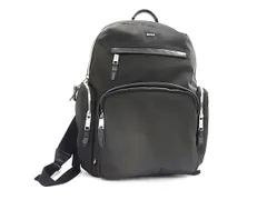 ■極美品■ HUGO BOSS ヒューゴボス 50536485 ナイロン リュックサック バックパック デイパック メンズ ブラック系 FU6811のサムネイル