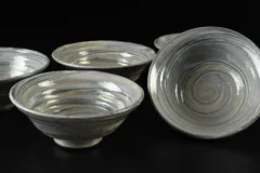 【蔵C8953e2】渦巻文　小鉢　小ぶりな茶碗　五客