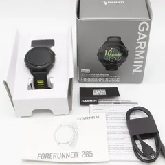 【美品】GARMIN Forerunner 265S 010-02810-43 Black スマートウォッチ フォアランナー ガーミン 本体