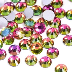 SREGIT ラインストーン ネイルパーツ キラキラ輝く ガラス デコ 大容量 (オーロラ,  SS06/約2.0mm)