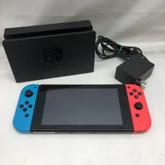 【中古】本体S）ｼﾞｬﾝｸ)Switch本体 青/赤 ｱﾀﾞﾌﾟﾀ付き 動作未保証[22][240022201385]
