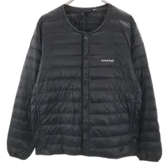 mont-bell モンベル スペリオ ダウンジャケット M ブラック 収納袋付き アウトドア メンズ 古着