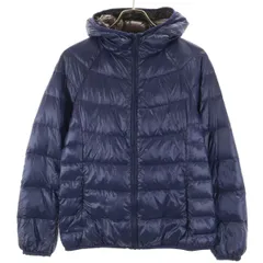 UNIQLO ユニクロ ウルトラライト ダウンパーカー M ネイビー 収納袋付き レディース 古着