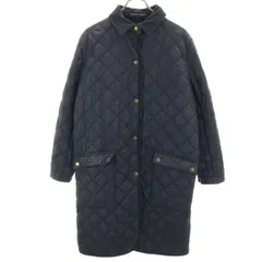 RALPH LAUREN ラルフローレン キルティングコート 5f ダークネイビー レディース 古着