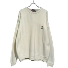 CHAPS RALPH LAUREN (チャップスラルフローレン) ■ ①③ 90s HAND FRAMED コットンニットプルオーバー メンズ ホワイト XL