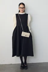 新品未使用 UNMINOU アンミヌ バックギャザージャンスカ ワンピース 黒 2025年最新】アンミヌ unminou ワンピースの人気アイテム - メルカリ