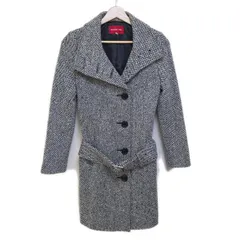 Apuweiser-riche(アプワイザーリッシェ) コート サイズ1 S レディース - 白×黒 長袖/秋/冬