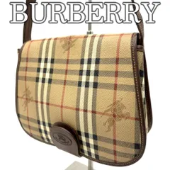 BURBERRY バーバリー ショルダーバッグ PVC ノバチェック シャドーホース 斜め掛け 肩掛け Crossbody Shoulder Bag Vintage Check
