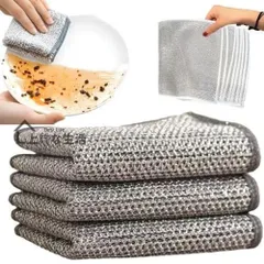 リバーシブル竹炭キッチンクロス、20×20cm キッチンタオル 食器洗い用メッシュふきん 竹炭キッチンクロス 吸水性?油汚れ対策 洗浄力 両面