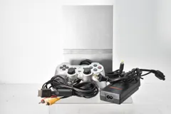 【ソフト読込OK】SONY SCPH-75000 PlayStation2 シルバー 本体 + ケーブル + アダプター + コントローラー [ソニー][PS2][プレステ2][プレイステーション2]