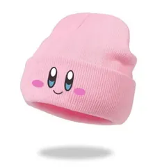 ビッグアイ刺繍弾性ビーニー女性のニットスカルキャップ冬暖かいヒップホップ帽子