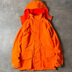 80s USA製 LLBean ゴアテックス ハンティング パーカー ジャケット M / 80年代 アメリカ製 ビンテージ LLビーン マウンテン マンパ オレンジ 脱着 フード