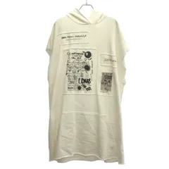 MM6 Maison Margiela  エムエムシックス メゾン マルジェラ 18SS Drawings Street Art Dress オーバーサイズパッチワークパーカー S32CT0985 ホワイト Mのサムネイル