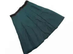 新品 UNTITLED アンタイトル ウール100% フレア スカート size1/緑 ◆■ レディース