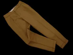 green label relaxing グリーンレーベルリラクシング ユナイテッドアローズ センタープレス加工 タック テーパード パンツ size36/ベージュ ◇■ レディース