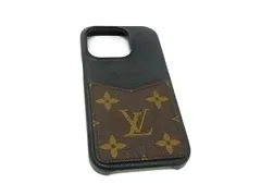 LOUIS VUITTON ルイヴィトン M82887 モノグラム バンパー iPhone15Pro対応 アイフォンケース ブラウン系×ブラック系 GB2550