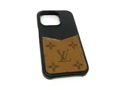 LOUIS VUITTON ヴィトン M82889 モノグラムリバース バンパー iPhone15Pro 対応 アイフォンケース ブラウン系×ブラック系 GB2551