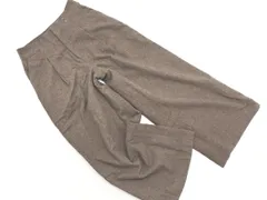 COMME CA MODELS コムサモデルズ ウール混 ヘリンボーン ワイド パンツ size5/ブラウン ◇■ レディース