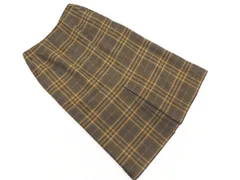 BEAUTY & YOUTH ビューティ&ユース ユナイテッドアローズ チェック タイト スカート sizeS/ブラウン ◇■ レディース