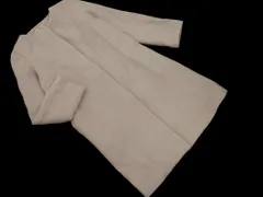 N. エヌ ナチュラルビューティーベーシック アンゴラ混 ノーカラー コート sizeM/グレー ◇■ レディース