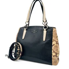 COACH コーチ ショルダーバッグ ハンドバッグ トートバッグ 2way ミネッタ パイソン レザー 斜め掛け クロスボディ F57557 通勤通学