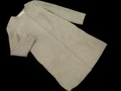 NATURAL BEAUTY BASIC ナチュラルビューティーベーシック ウール混 ノーカラー コート sizeS/グレー ◇■ レディース