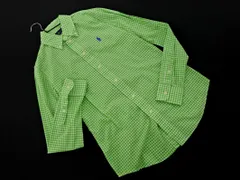Ralph Lauren ラルフローレン カスタムフィット ギンガムチェック シャツ size2/白ｘ緑 ■◇ レディース
