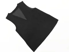 SENSE OF PLACE センスオブプレイス アーバンリサーチ Vネック ロング ベスト sizeone/黒 ◇■ レディース