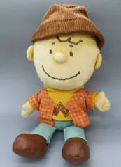 【中古】ぬいぐるみ チャーリー・ブラウン(チェックシャツ)  ぬいぐるみ 「PEANUTS (SNOOPY)」 ユニバーサル・スタジオ・ジャパン限定