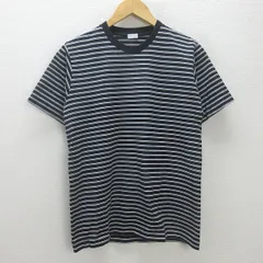 G■ユナイテッドアローズ/UNITED ARROWS B＆Y コットンTシャツ/ボーダー柄【M】黒系/men's/51【中古】■