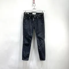 カルバン・クライン レディース ブラックデニム スキニージーン 25-26 ヴィンテージ