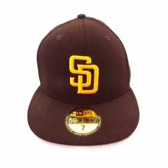 ニューエラ NEW ERA 59FIFTY MLBオンフィールド サンディエゴ・パドレス ゲーム キャップ 帽子 7 55.8㎝ ブラウン 茶
