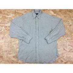 古着 バナナリパブリック BANANA REPUBLIC Sサイズ メンズ シャツ 長袖 チェック ポケット カジュアル ベージュ系