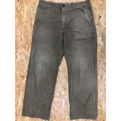【中古】[印象BC] BANANA REPUBLIC バナナリパブリック メンズ 34 グリーンブラウン系 カーキ系 綿100% コットン100% サイズ34 パンツ 無地 ジップフライ ロングのサムネイル