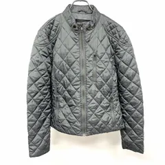 古着 バナナリパブリック BANANA REPUBLIC M レディース 若干薄手 中綿 キルティングジャケット ブルゾン 長袖 ポリ100% グレーグリーン系 緑系