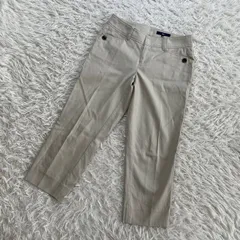 【訳ありセール】la.f… （ラエフ） クロップドパンツ 七分丈パンツ ボタンデザイン フラップポケット ロートレアモン 1S