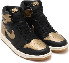 [ナイキ] エア ジョーダン 1 レトロ ハイ [AIR JORDAN 1 RETRO HIGH OG Black and Gold] ブラック/セイル/メタリックゴールド DZ5485-071  
