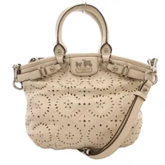 コーチ COACH ハンドバッグ ショルダー 2WAY レザー 本革 アイボリー 19704 /AE