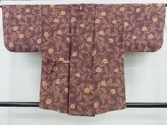 平和屋着物■和装コート　枝花文　逸品　mz4212