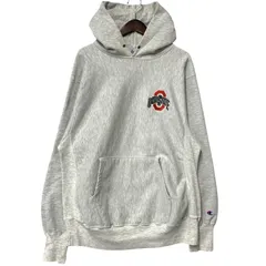 【現状渡し品】Champion チャンピオン OHIO STATE REVERSE WEAVE HOODED SWEATSHIRT リバースウィーブ フーデッド スウェットシャツ 刺繍羽タグ メキシコ製 パーカー 【146-251125-as-05-izu】