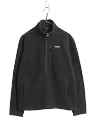 【お得なクーポン配布中!】 US企画 パタゴニア クラシック シンチラ マースピアル メンズ M 古着 18年製 フリース ジャケット プルオーバー ブルゾン ハーフジップ 黒 