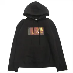 23aw エムエムシックス メゾンマルジェラ MM6 Maison Margiela グラフィックプリント スウェット パーカー プルオーバー カットソー フーディ カレンダータグ M 黒 ブラック メンズ レディース