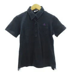 アディダス adidas ロゴ ポロシャツ カットソー ゴルフ 半袖 M IC699