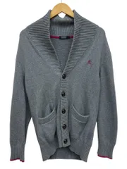 BURBERRY BLACK LABEL (バーバリーブラックレーベル) ショールカラーカーディガン D1N76-408-042 2 グレー メンズ/045