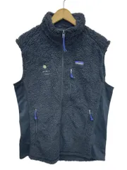 patagonia (パタゴニア) ロスガトス フリースベスト 14年製 ロゴ刺繡 25925FA14 L ブラック メンズ/045