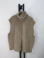 Columbia フリース ベスト フリース 起毛 ベスト ベージュ XL