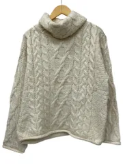 INIS CRAFTS (イニス クラフト) フィッシャーマンセーター アランニット アイルランド製 メリノウール タートルネック 90S 古着 ビンテージ S 生成り メンズ/045