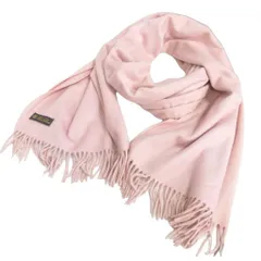 ロロピアーナ Loro Piana 最高級 極美品 カシミヤ100% 大判 マフラー ストール フリンジ イタリア製 約190×70cm ピンク