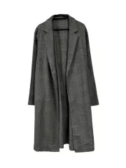 M GU ジーユー チェックパターン カジュアルコート